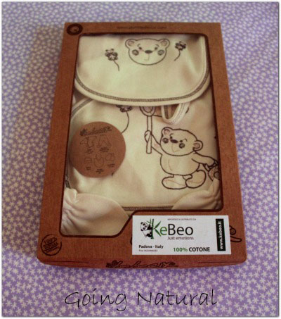 Corredino neonato in cotone biologico Kebeo