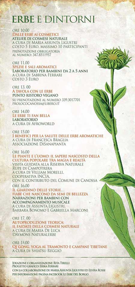 Programma le erbe del borgo